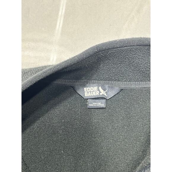 Eddie Bauer Men’s M Gray Snap Mock Fleece Pullover Sweater Polyester Casual - Picture 7 of 9